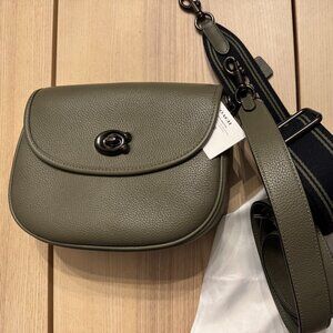 Coach Willow Saddle Crossbody Army Green